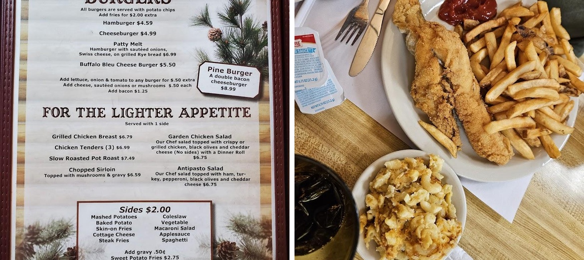 Knotty Pine Diner Menu
